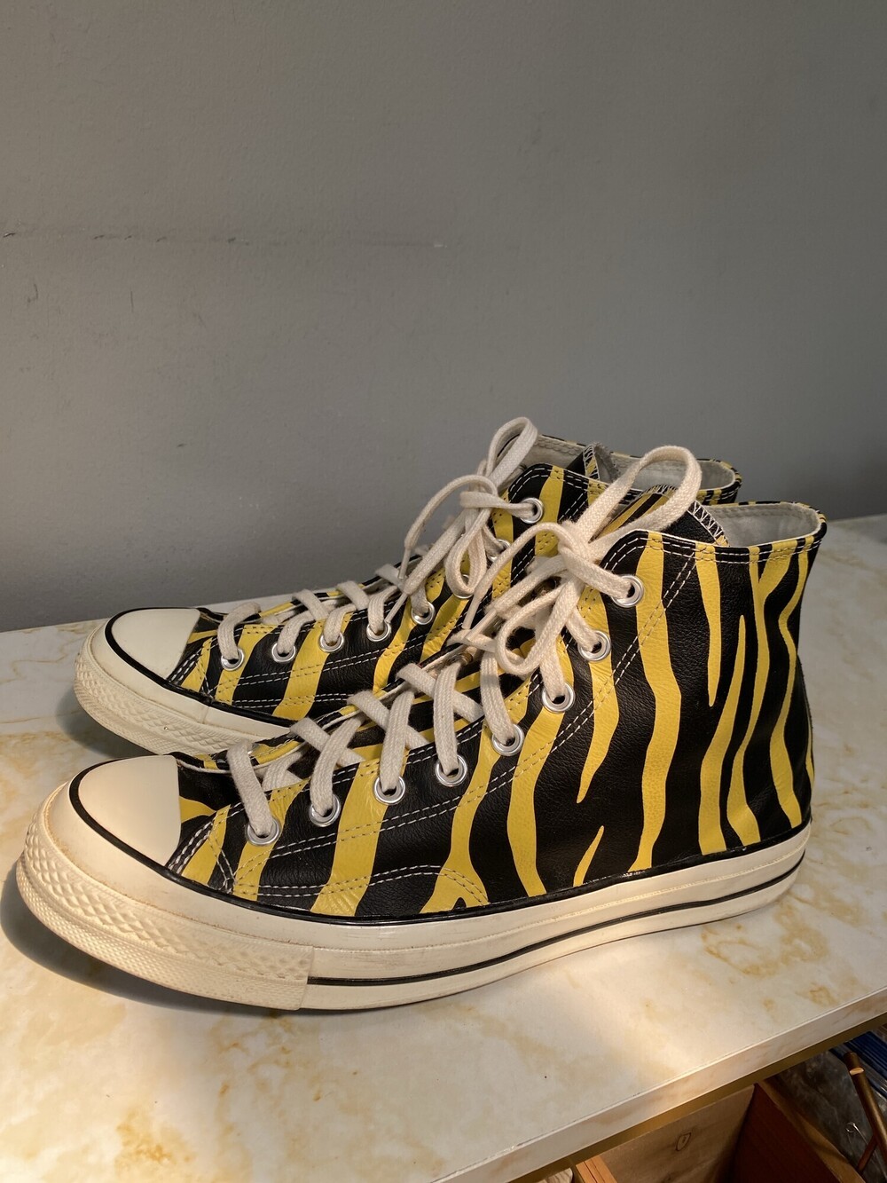 Rare Unique Converse Chuck 70 Tiger Leather High Tops Women’s 11.5 Unisex